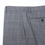 ダブルペンチェックトロピカルパンツ(ノータック)【Made in Japan】