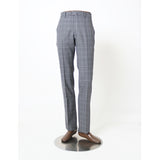 ダブルペンチェックトロピカルパンツ(ノータック)【Made in Japan】