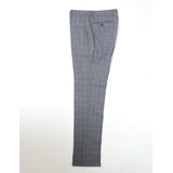 ダブルペンチェックトロピカルパンツ(ノータック)【Made in Japan】