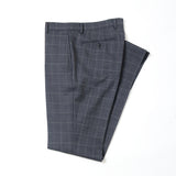 ダブルペンチェックトロピカルパンツ(ノータック)【Made in Japan】