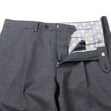 ピン無地トロピカルパンツ(ワンタック)【Made in Japan】