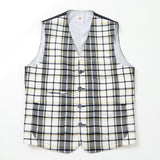 オーバーチェックアウターベスト【Made in Japan】
