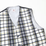 オーバーチェックアウターベスト【Made in Japan】