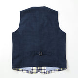 オーバーチェックアウターベスト【Made in Japan】