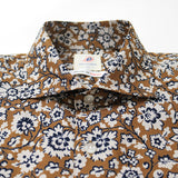 バティックフラワープリントシャツ【Made in Japan】