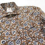 バティックフラワープリントシャツ【Made in Japan】