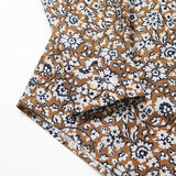 バティックフラワープリントシャツ【Made in Japan】