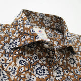 バティックフラワープリントシャツ【Made in Japan】