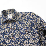 バティックフラワープリントシャツ【Made in Japan】