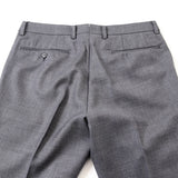 サキソニー綾織り無地パンツ(ノータック)【Made in Japan】