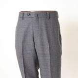 サキソニー綾織り無地パンツ(ノータック)【Made in Japan】