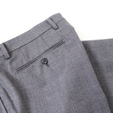 サキソニー綾織り無地パンツ(ノータック)【Made in Japan】