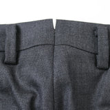 サキソニー綾織り無地パンツ(ノータック)【Made in Japan】