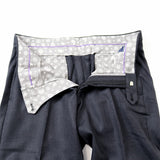 サキソニーピン無地パンツ(ノータック)【Made in Japan】