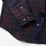 ダブルフェイスパッチワークシャツ【Made in Japan】