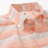 カラミボーダーラウンドボタンダウンシャツ【Made in Japan】