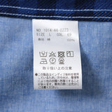 フロントインディゴ抜染プリントシャツ【Made in Japan】