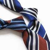 【FRANCO BASSI】MIXカラーストライプネクタイ【Made in Italy】