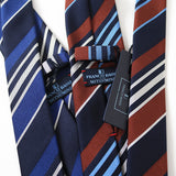 【FRANCO BASSI】MIXカラーストライプネクタイ【Made in Italy】