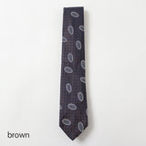 サテンカラー小紋ネクタイ【Made in Italy】