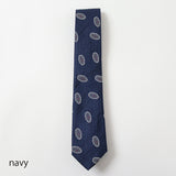 サテンカラー小紋ネクタイ【Made in Italy】