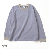 リップルボーダーロングTシャツ