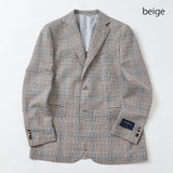 ゼニア”CROSS-PLY”グレンチェックカラーペンジャケット【Made in Japan】