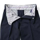 クールマックスピン無地トロピカルパンツ(ノータック)【Made in Japan】