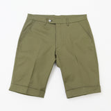 ギャバストレッチショーツ裾ダブル