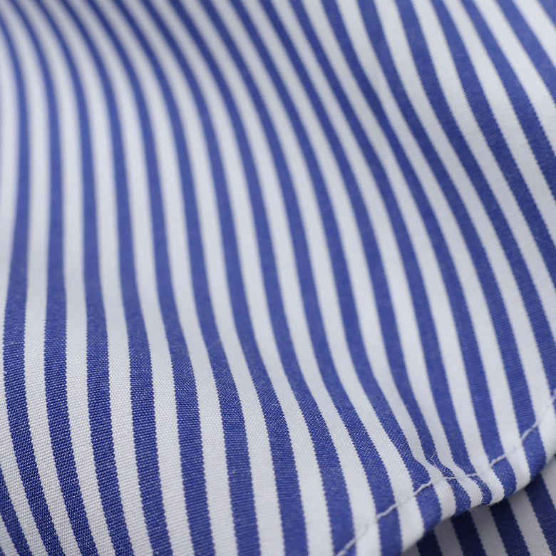 HITOYOSHI ストライプセミワイドクレリック【Made in Japan】