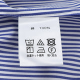 HITOYOSHI ストライプセミワイドクレリック【Made in Japan】