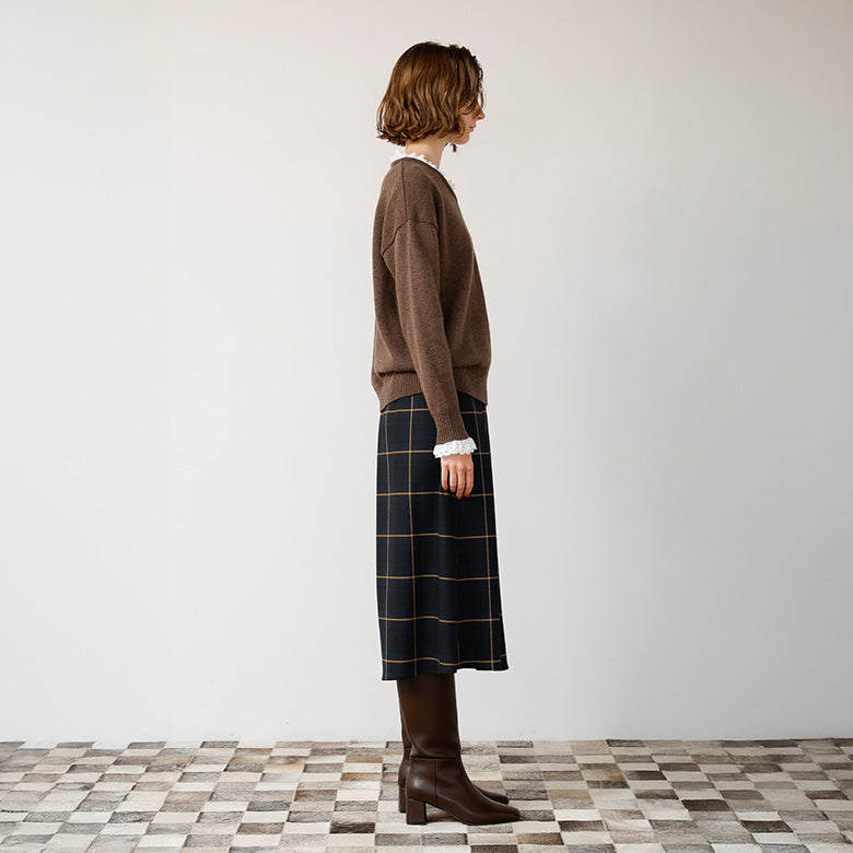 オリジナルタムレース付Vニット