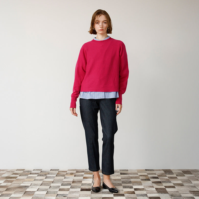 ウールカシミヤドルマンニット