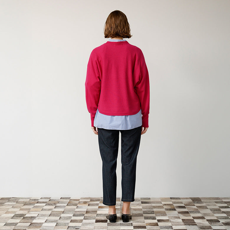 ウールカシミヤドルマンニット