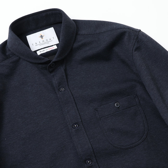 公式 ショールカラー長袖ポロシャツ【Made in Japan】 – Mitsumine トップス