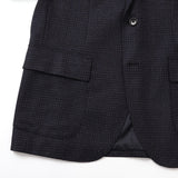 【Fly Jacket】ロロピアーナ"ZELANDER NATURAL STRETCH"織ミニチェックジャケット【Made in Japan】