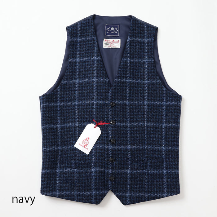 Harris Tweed × Mitsumine ベスト ジレ L チェック 楽天市場】ハリスツイード ベスト ジレ Harris Tweed ウール100