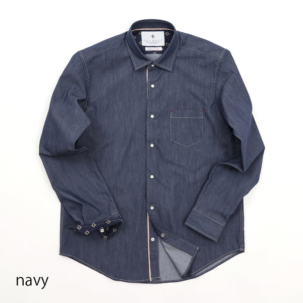 オリジナルステッチデニムシャツ【Made in Japan】 – Mitsumine