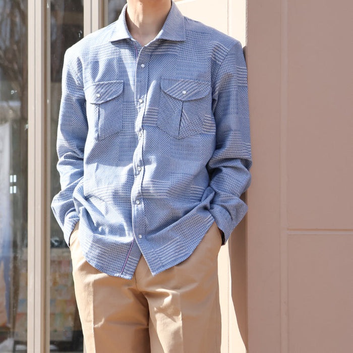 パッチワークドビーシャツ【Made in Japan】 – Mitsumine Online Shop