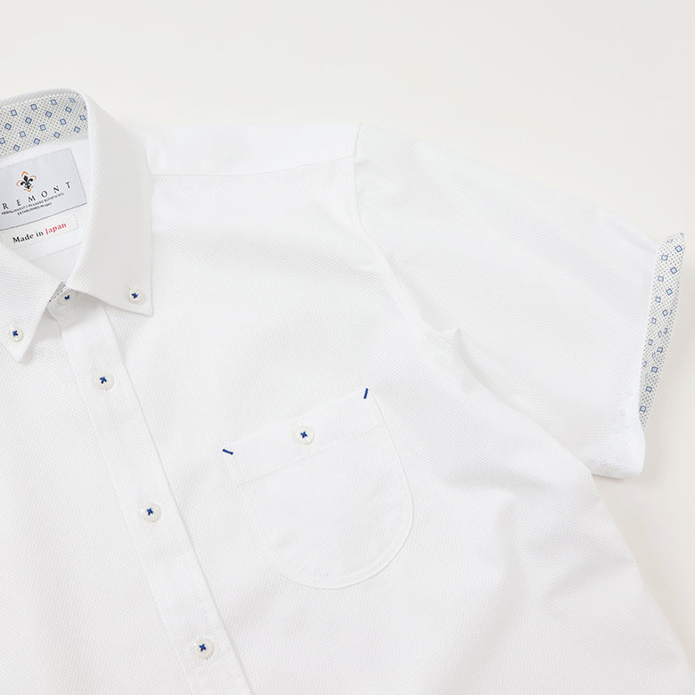 COOLMAXカラミ織りシャツ【Made in Japan】