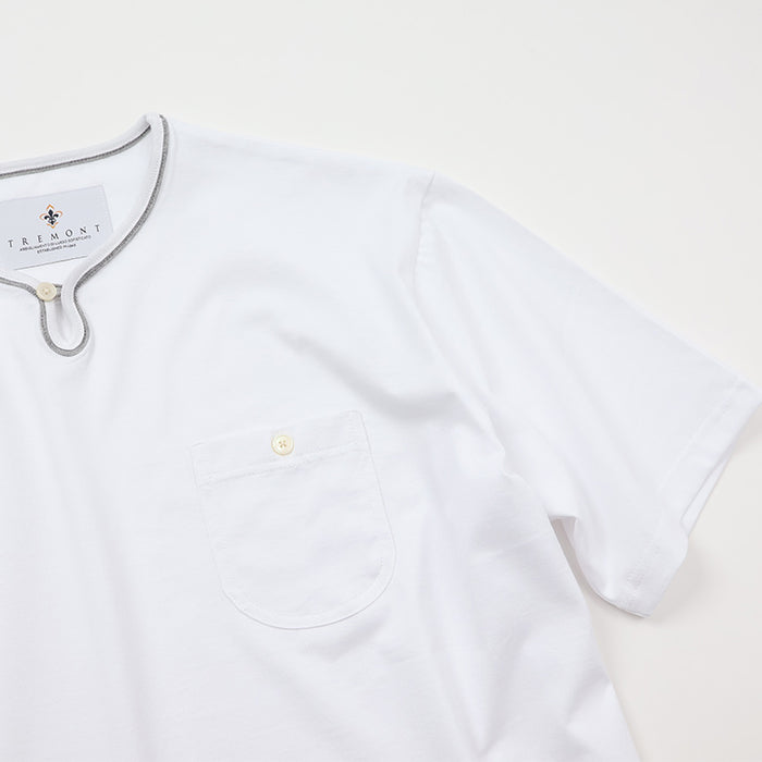 フロントループボタン付きTシャツ【Made in Japan】 – Mitsumine