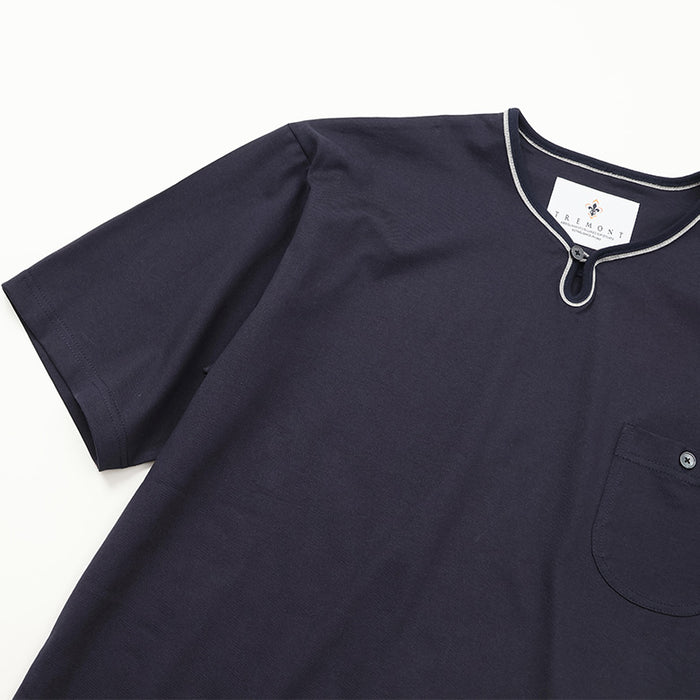 HOUDINI ネイビー ボタン付きシャツ M フロントループボタン付きTシャツ【Made in Japan】 – Mitsumine