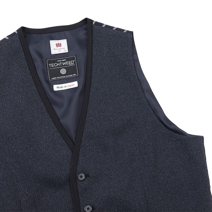 ヘリンボーンパイピングベスト【Made in Japan】 – Mitsumine Online Shop