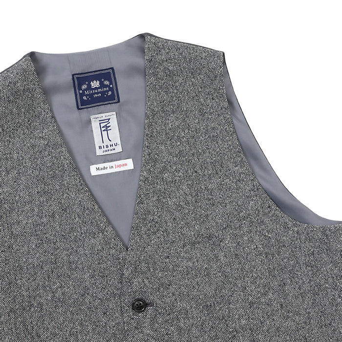 尾州ツィードホームスパンベスト【Made in Japan】 – Mitsumine Online