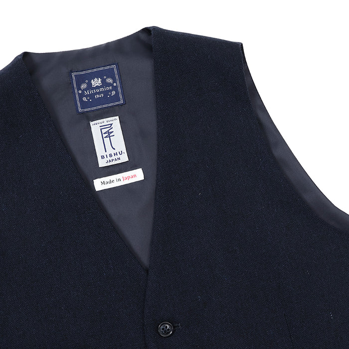 尾州ツィードホームスパンベスト【Made in Japan】 – Mitsumine Online