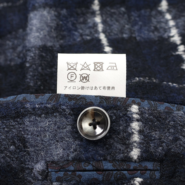 スライバーニットチェックペンジャケット – Mitsumine Online Shop