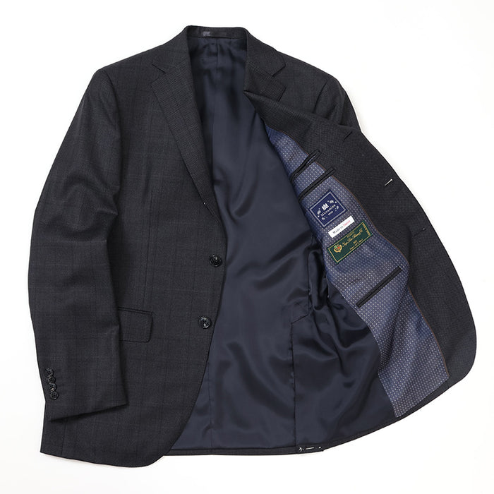 未使用級✨シップス×ロロピアーナ super130's スーツ セットアップ 黒 funitshop_1571681-09-sspz