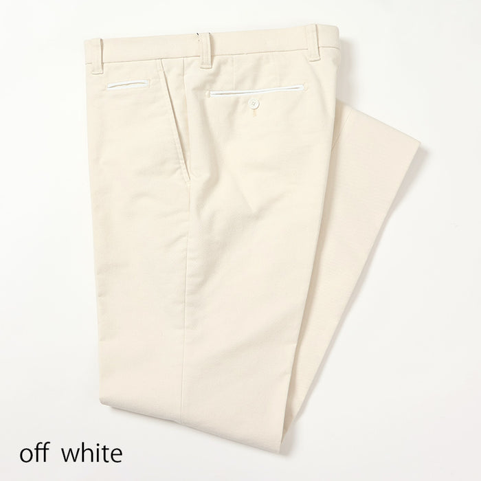 モールスキンスエードストレッチパンツ（ノータック）【Made in Japan