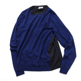 JOHN SMEDLEY メドレー配色クルーネック ニット【Made in GBR】