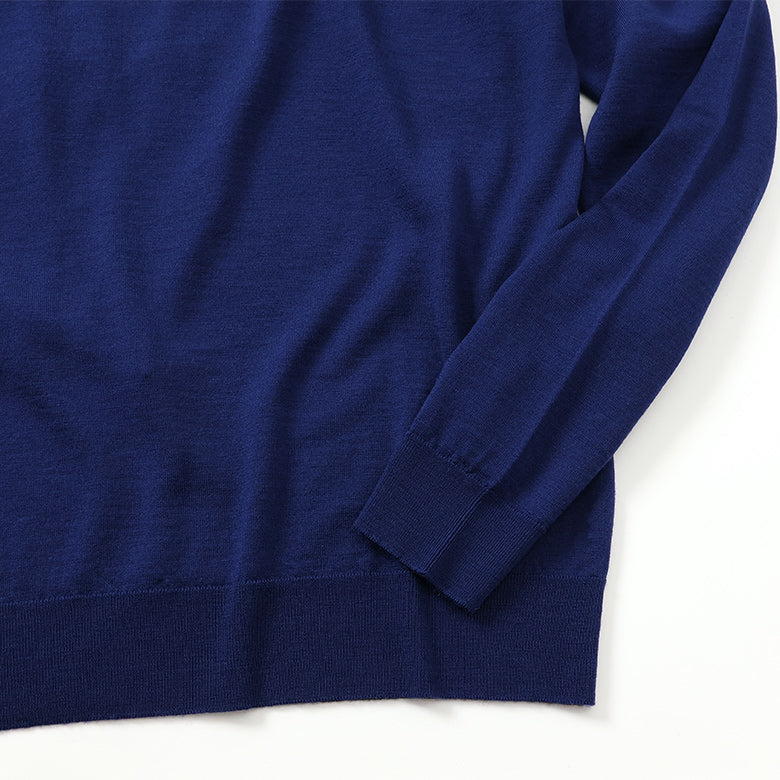 JOHN SMEDLEY メドレー配色クルーネック ニット【Made in GBR】